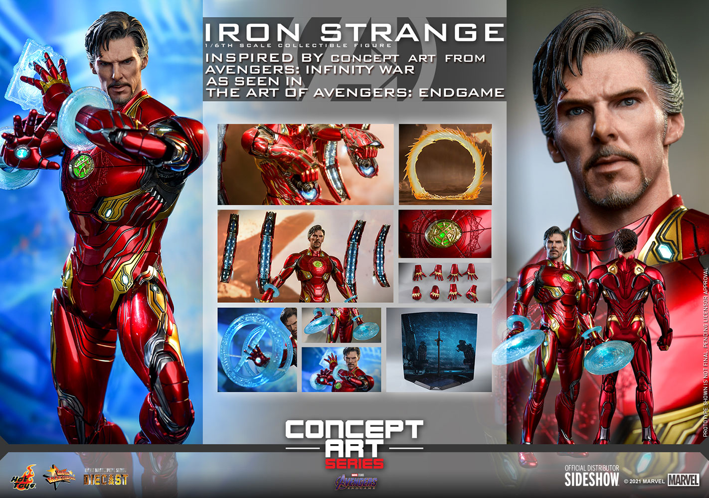 Hot Toys Avengers Concept Art Iron Strange