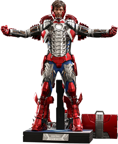 Hot Toys Iron Man 2 Tony Stark Mark V Suit Up Version Deluxe