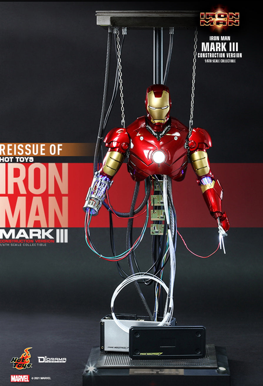 Hot Toys Iron Man Iron Man Mark III Construction Version