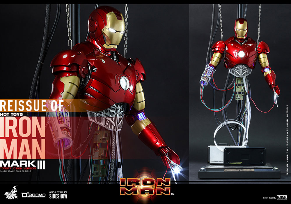 Hot Toys Iron Man Iron Man Mark III Construction Version