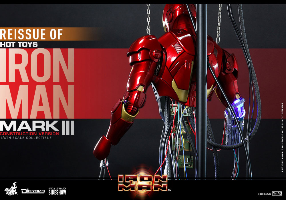 Hot Toys Iron Man Iron Man Mark III Construction Version