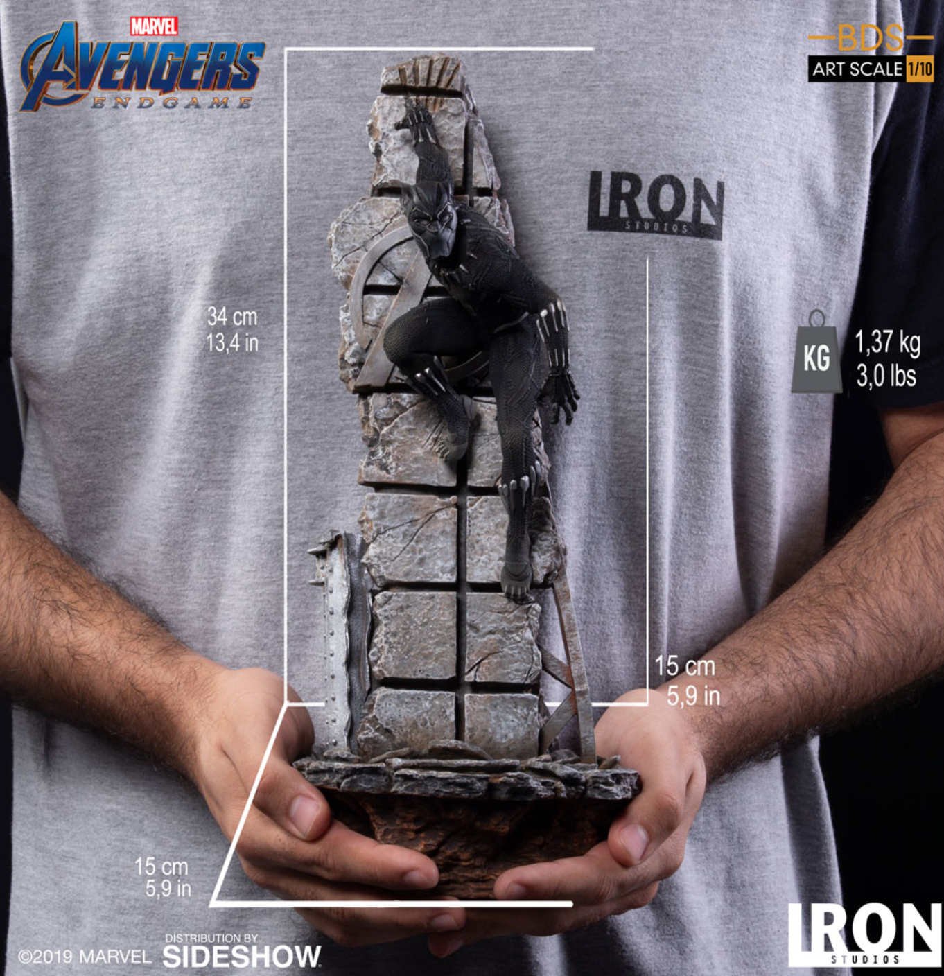 Iron Studios: Avengers Endgame - Black Panther BDS