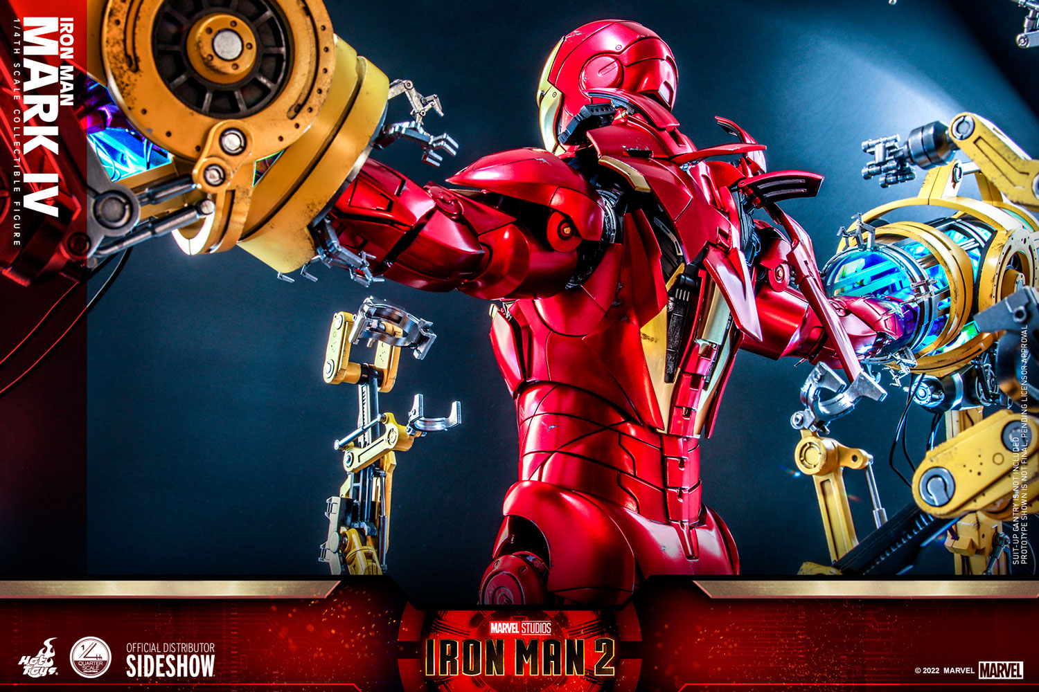 Hot Toys Iron Man 2 Iron Man Mark IV With Suit-Up Gantry