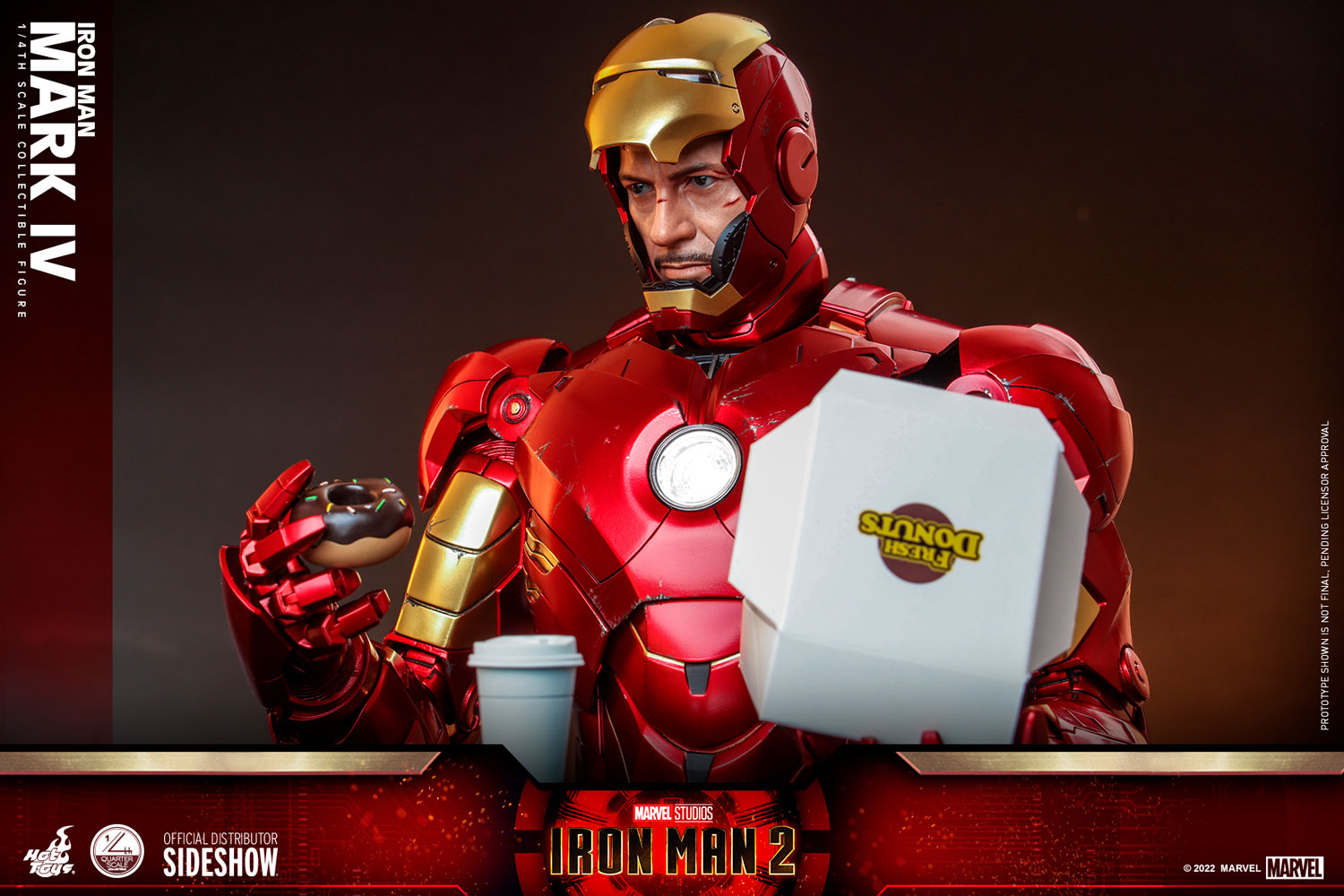 Hot Toys Iron Man 2 Iron Man Mark IV With Suit-Up Gantry