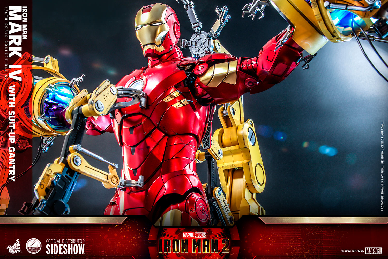 Hot Toys Iron Man 2 Iron Man Mark IV With Suit-Up Gantry