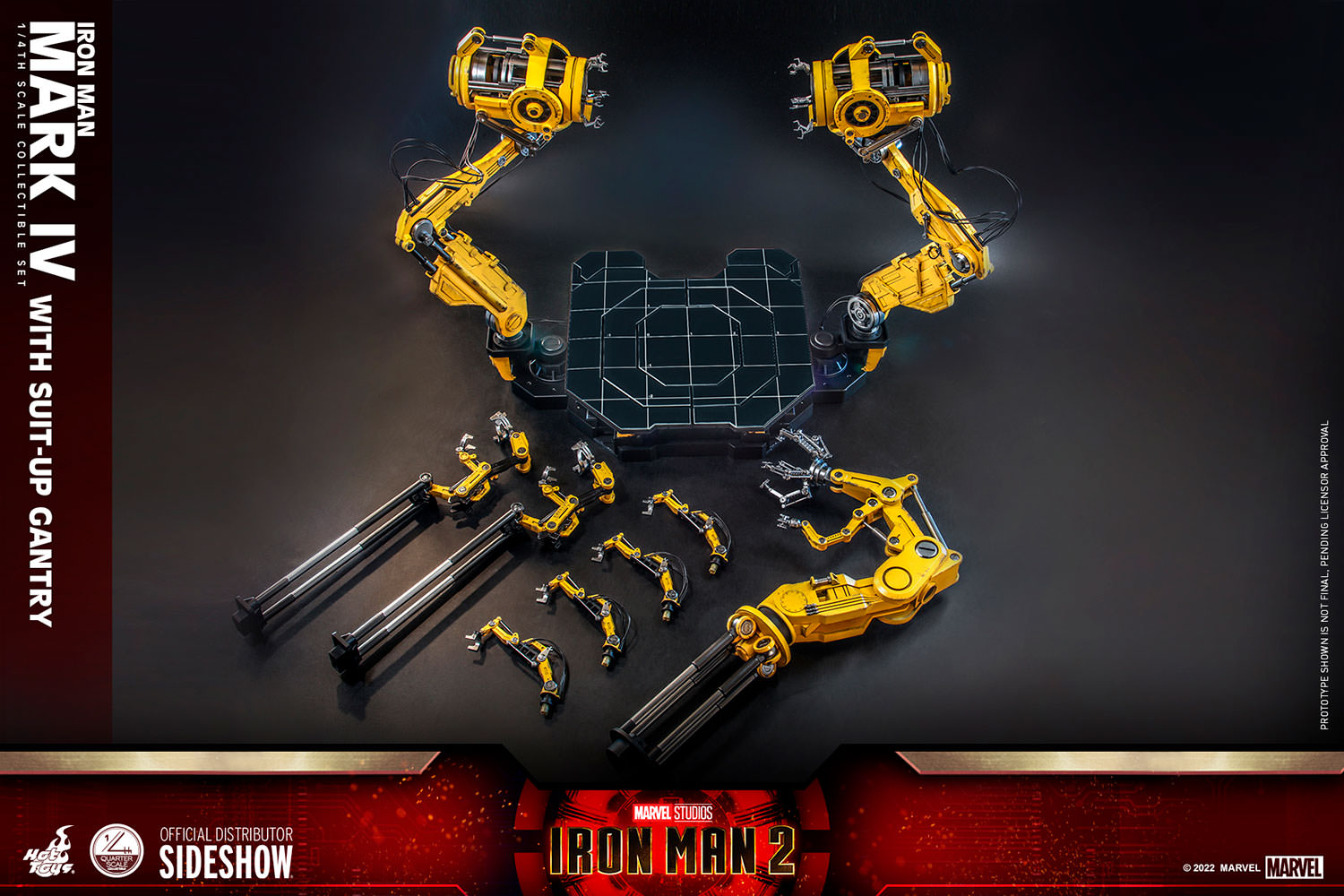 Hot Toys Iron Man 2 Iron Man Mark IV With Suit-Up Gantry