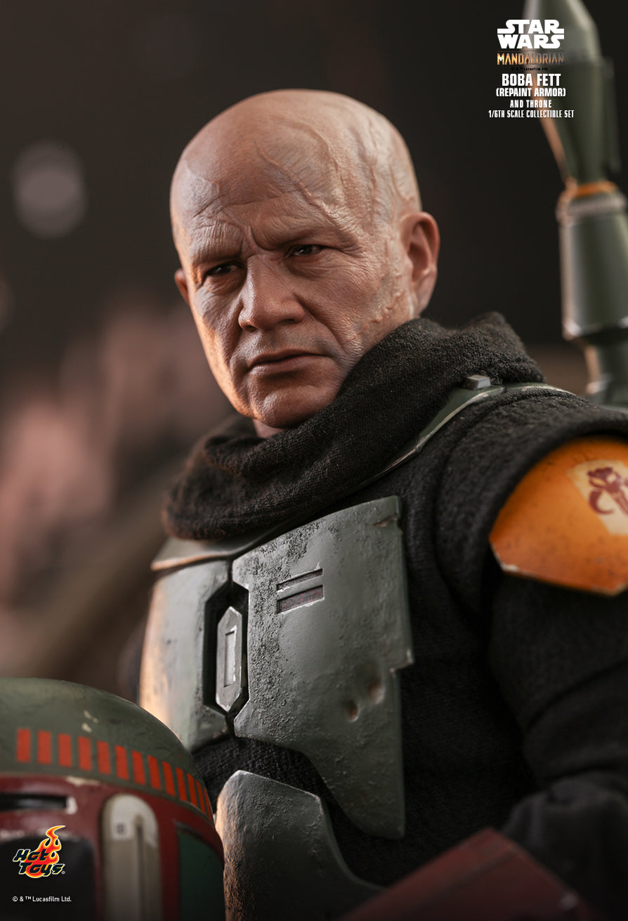 Hot Toys Star Wars The Mandalorian Boba Fett and Throne