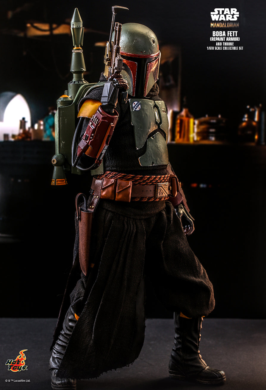 Hot Toys Star Wars The Mandalorian Boba Fett and Throne