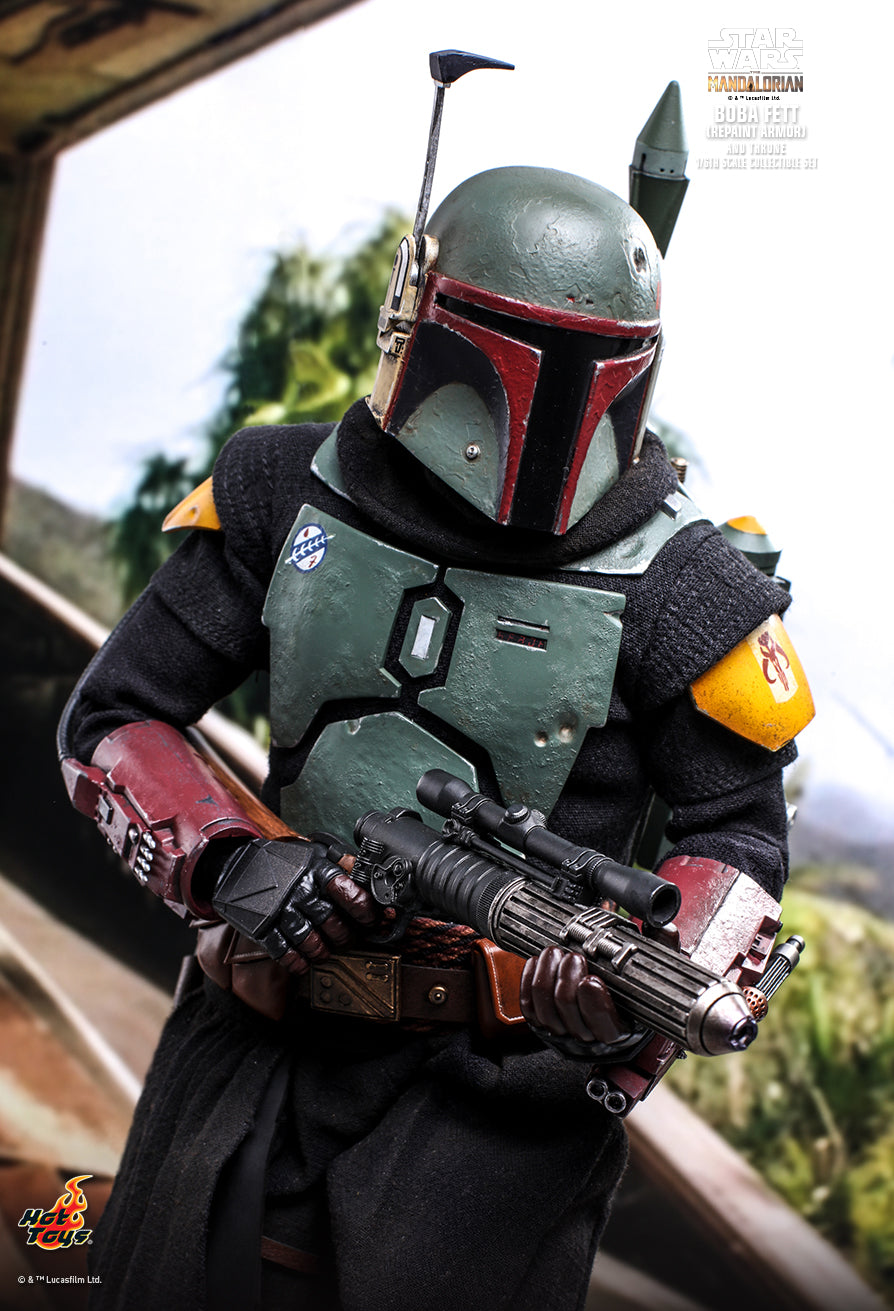 Hot Toys Star Wars The Mandalorian Boba Fett and Throne