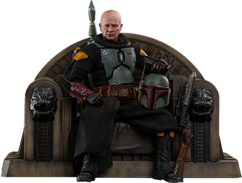 Hot Toys Star Wars The Mandalorian Boba Fett and Throne