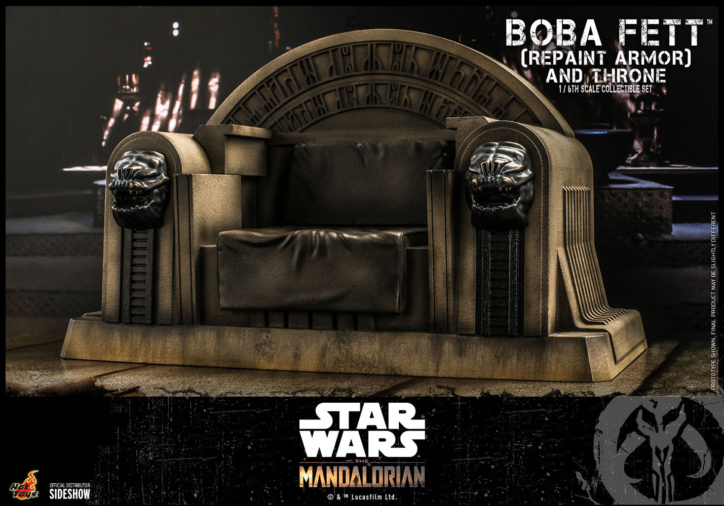 Hot Toys Star Wars The Mandalorian Boba Fett and Throne