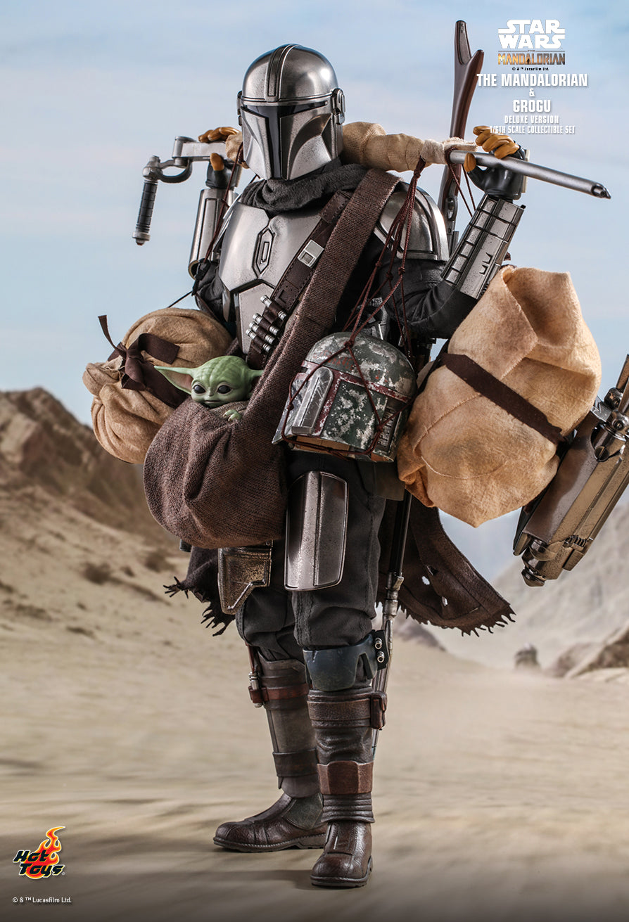 Hot Toys Star Wars The Mandalorian Mandalorian & Baby Yoda Deluxe Version