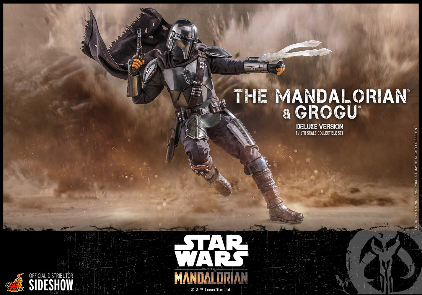Hot Toys Star Wars The Mandalorian Mandalorian & Baby Yoda Deluxe Version