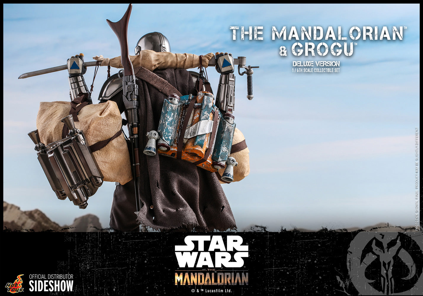 Hot Toys Star Wars The Mandalorian Mandalorian & Baby Yoda Deluxe Version