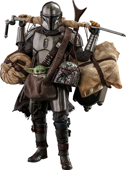 Hot Toys Star Wars The Mandalorian Mandalorian & Baby Yoda Deluxe Version