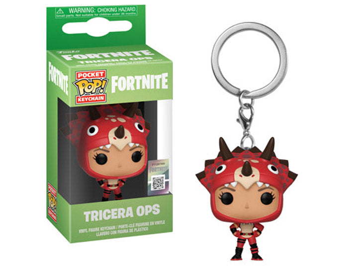 FUNKO POP KEYCHAIN FORTNITE TRICERA OPS