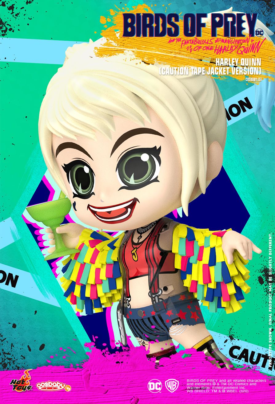 Hot Toys Cosbaby - Harley Quinn (Caution Tape Jacket Version)