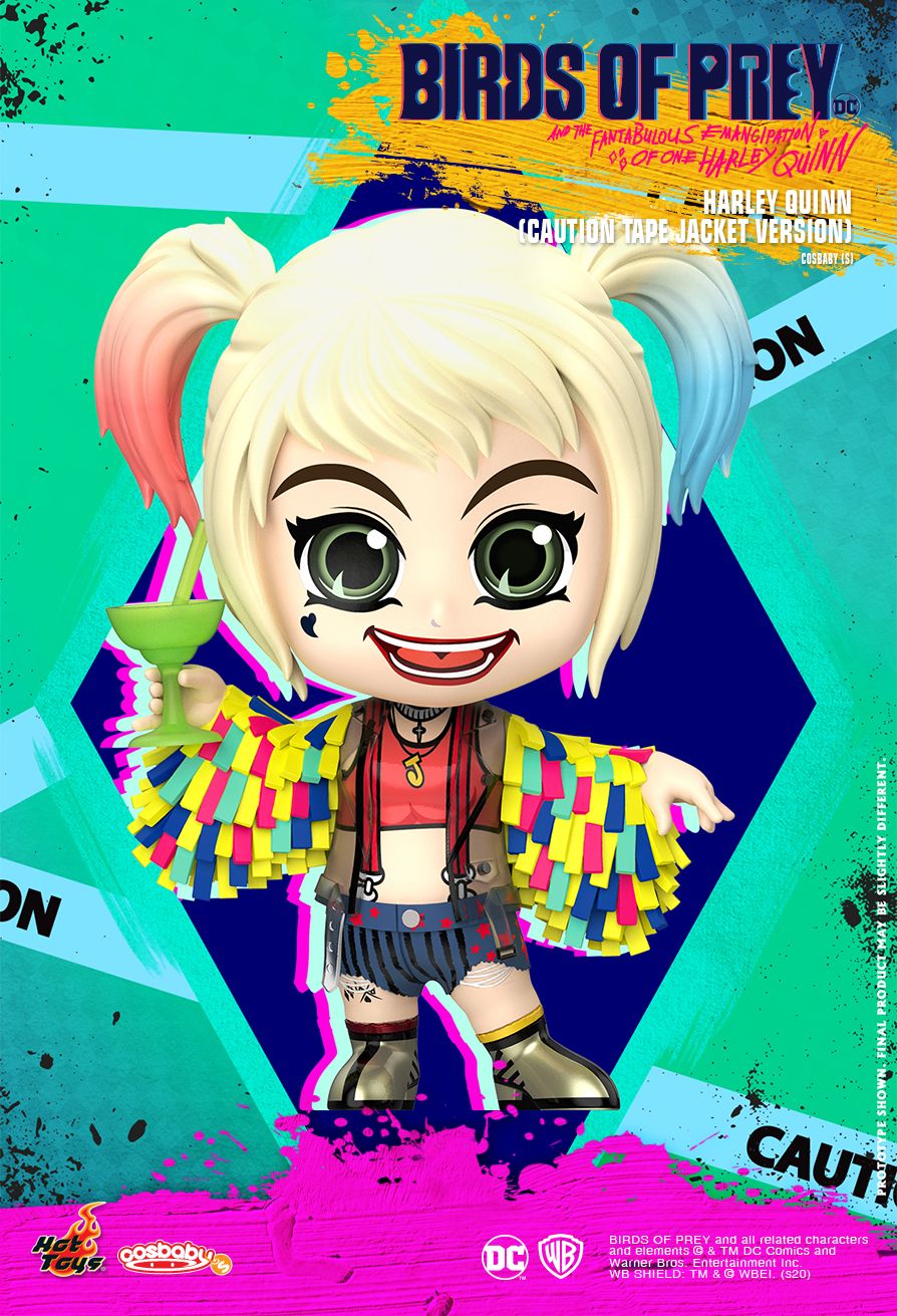 Hot Toys Cosbaby - Harley Quinn (Caution Tape Jacket Version)