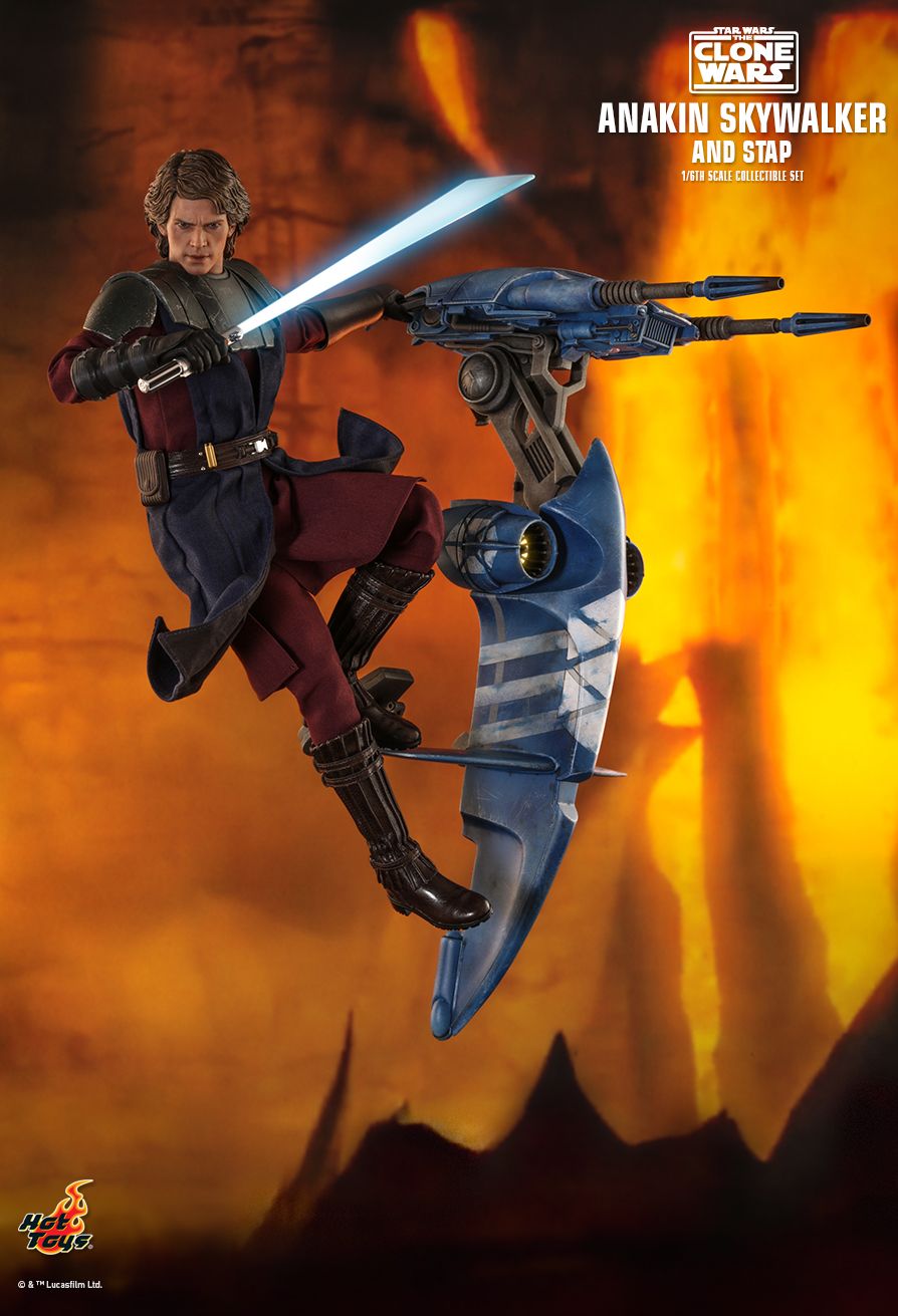 Hot Toys The Clone Wars Anakin Skywalker And Stap