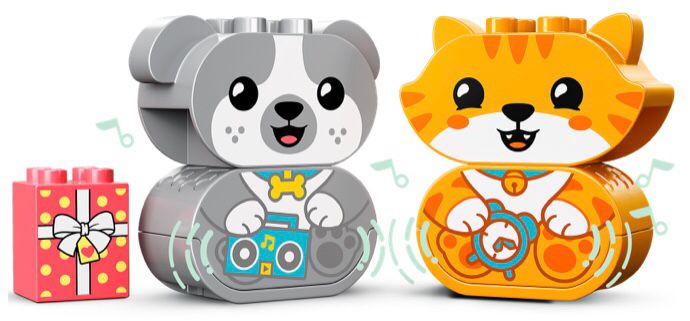 Lego Duplo Mis Primeros Cachorrito Y Gatito Con Sonido 10977