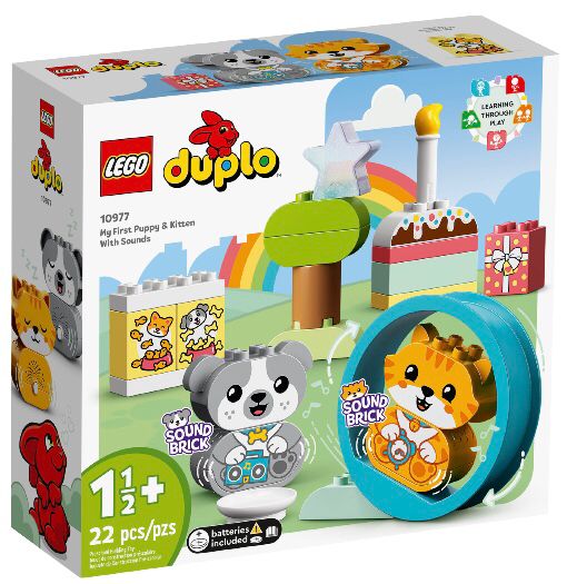 Lego Duplo Mis Primeros Cachorrito Y Gatito Con Sonido 10977