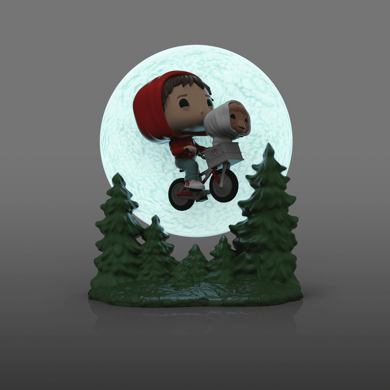 Funko Pop Elliott Con ET Volando 1259 ET El Extraterrestre 40 Aniversario Glow