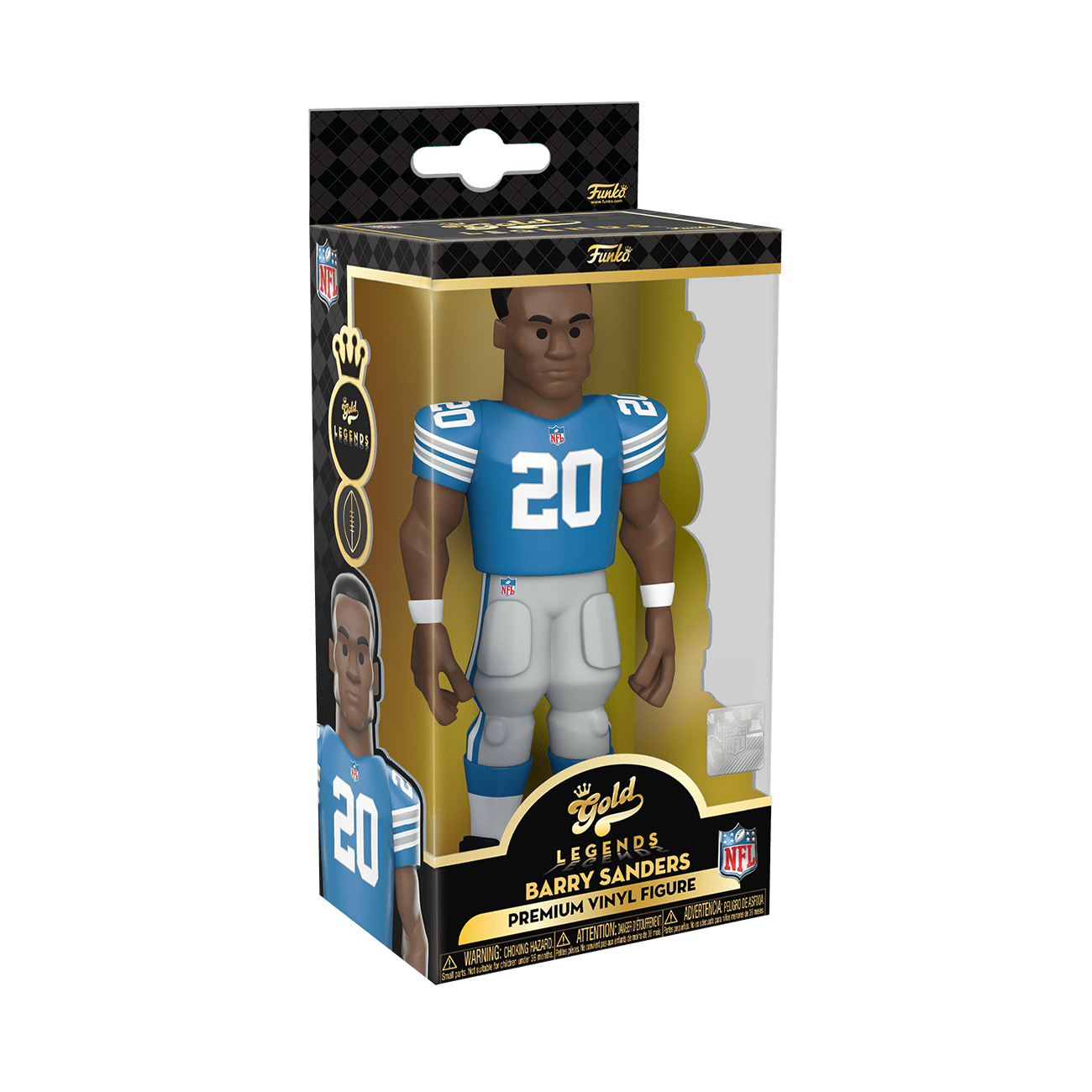 Funko Gold NFL Legends Barry Sanders Lions Detroit