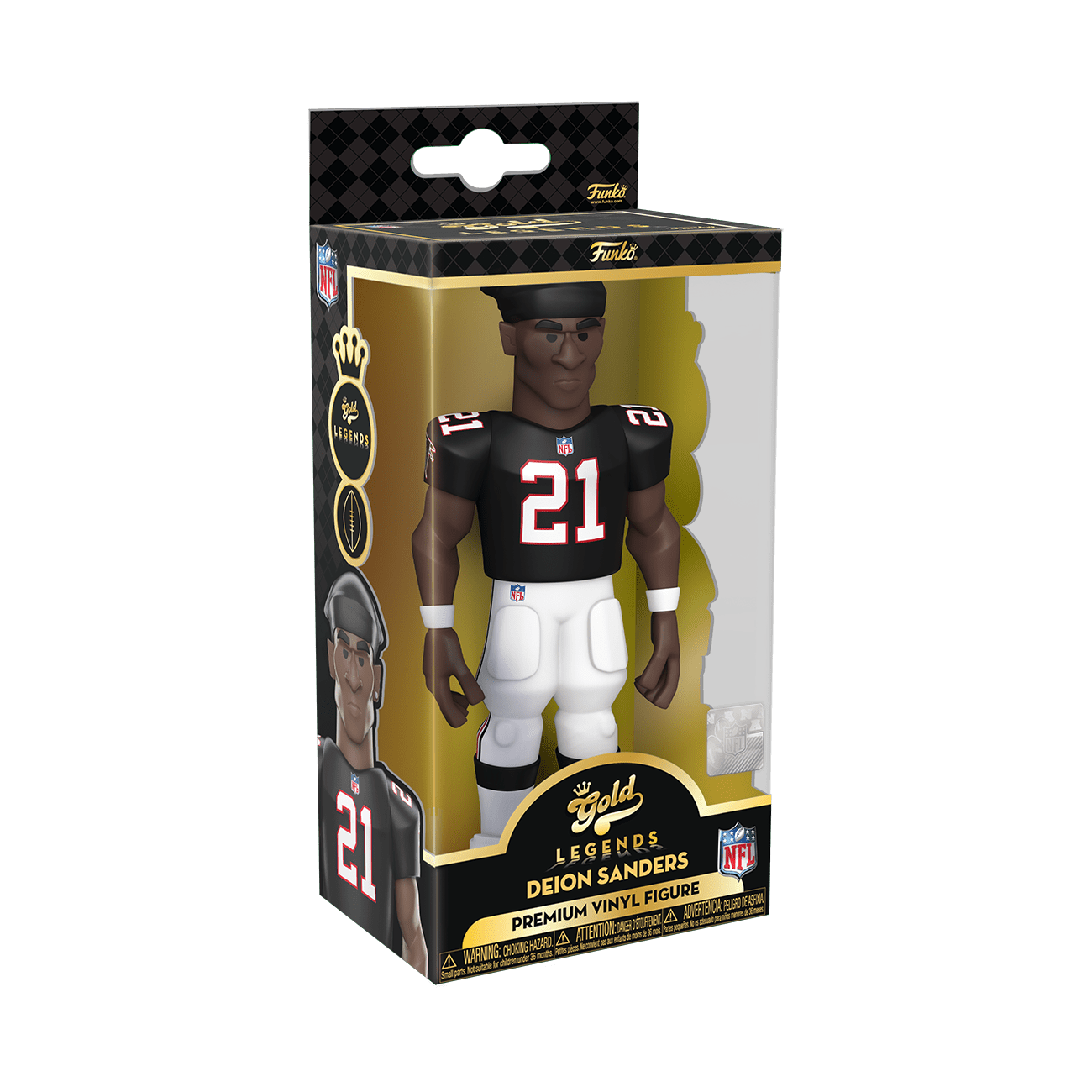 Funko Gold NFL Legends Deion Sanders Falcons Atlanta