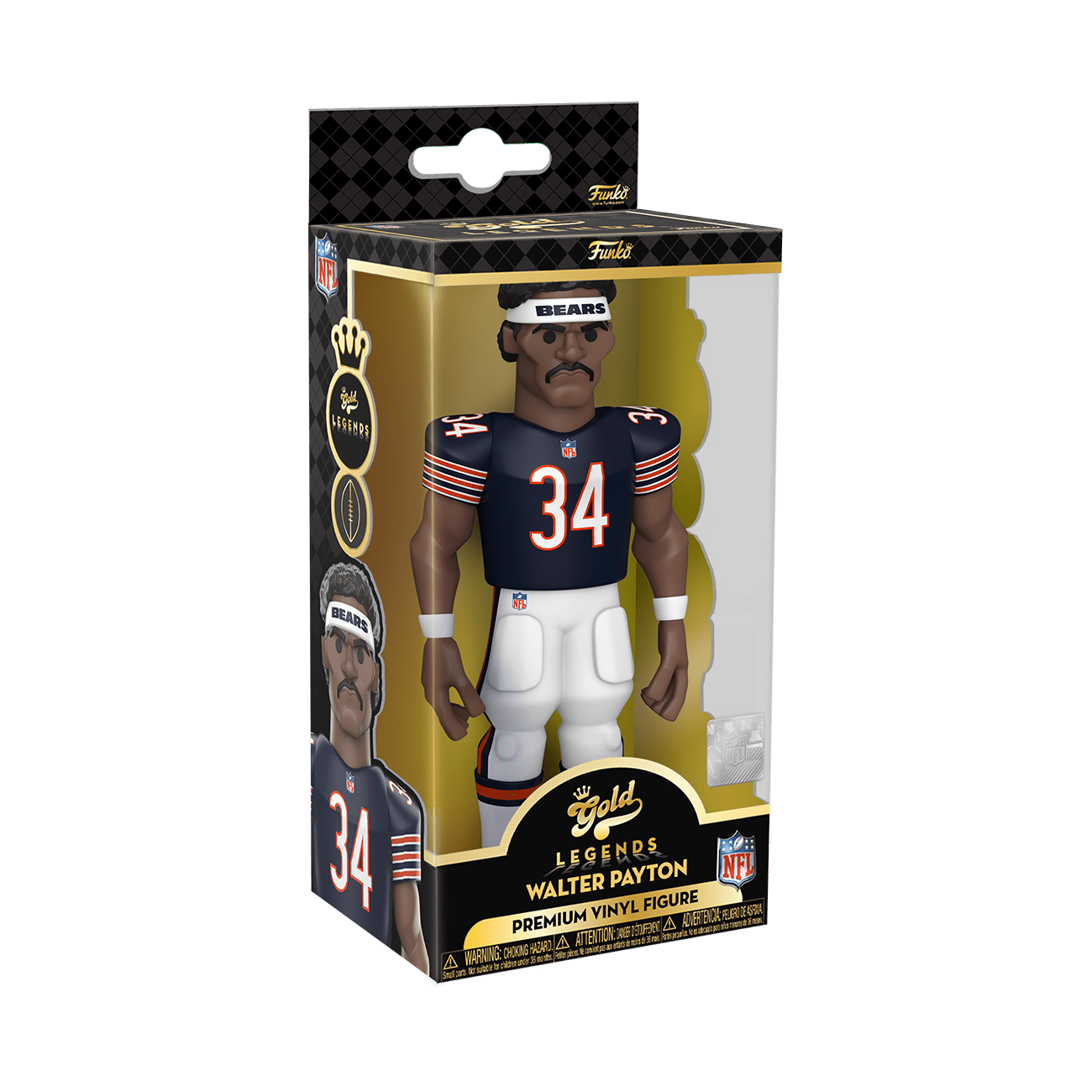 Funko Gold NFL Legends Walter Payton Bears Chicago