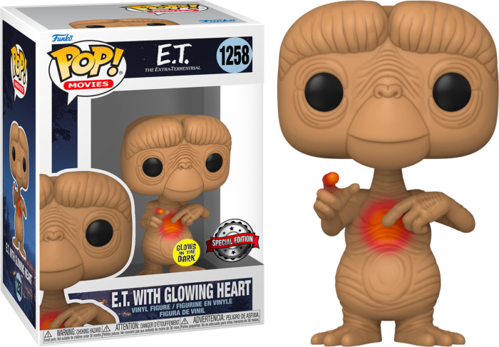 Funko Pop ET 1258 ET El Extraterrestre 40 Aniversario Glow Exclusivo