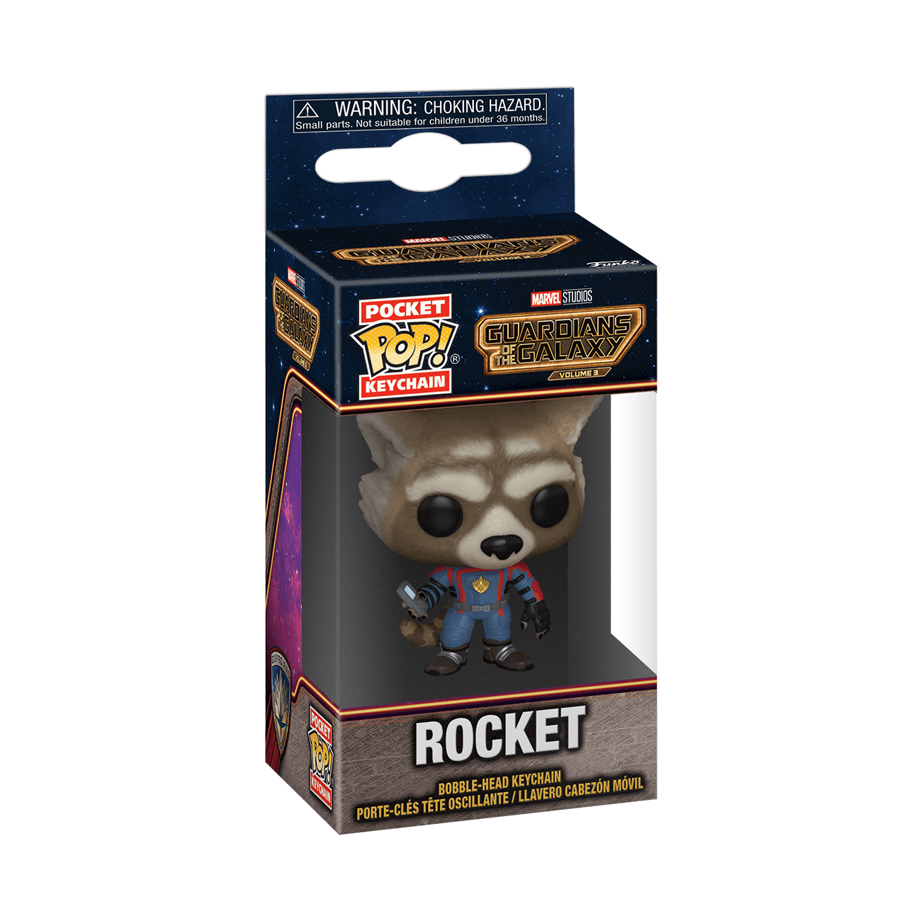 Funko Pocket Pop Keychain Marvel Rocket Guardianes De La Galaxia 3