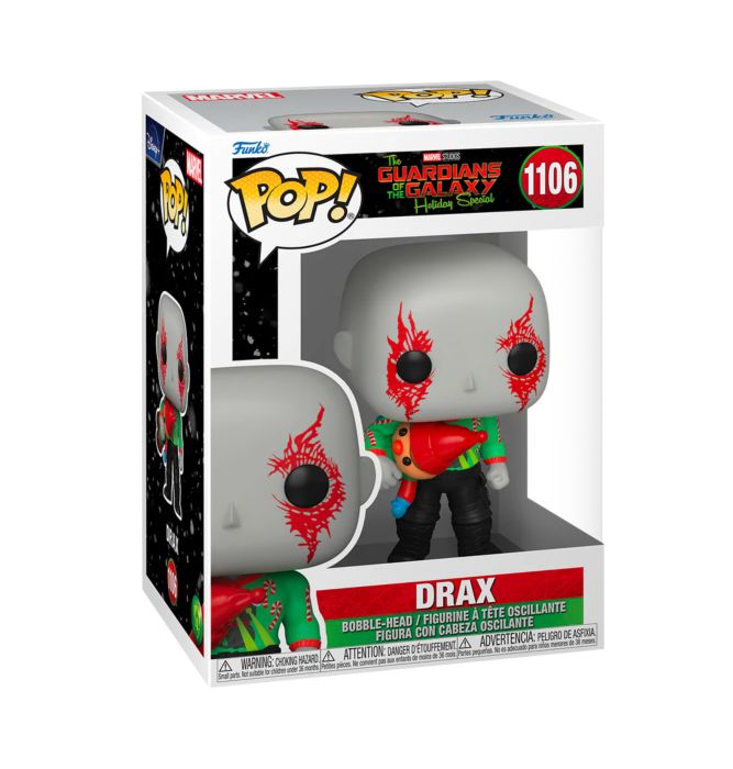 Funko Pop Marvel Drax 1106 Guardianes De La Galaxia Navidad