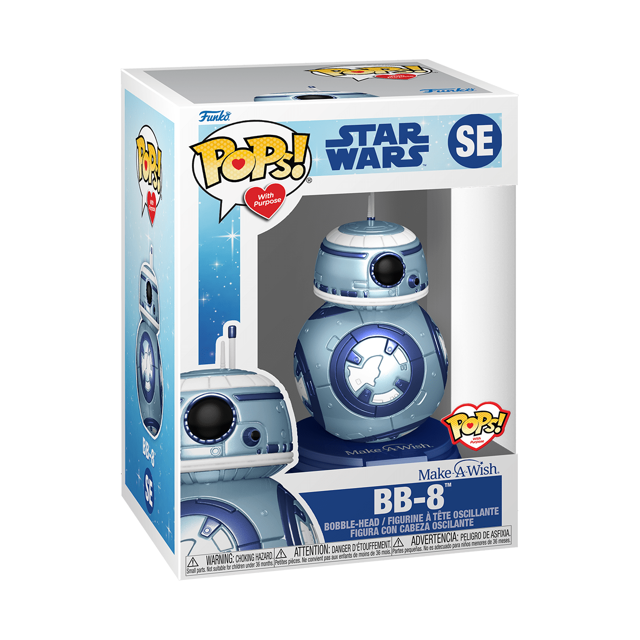 Funko Pop BB-8 Metallic Star Wars Make A Wish