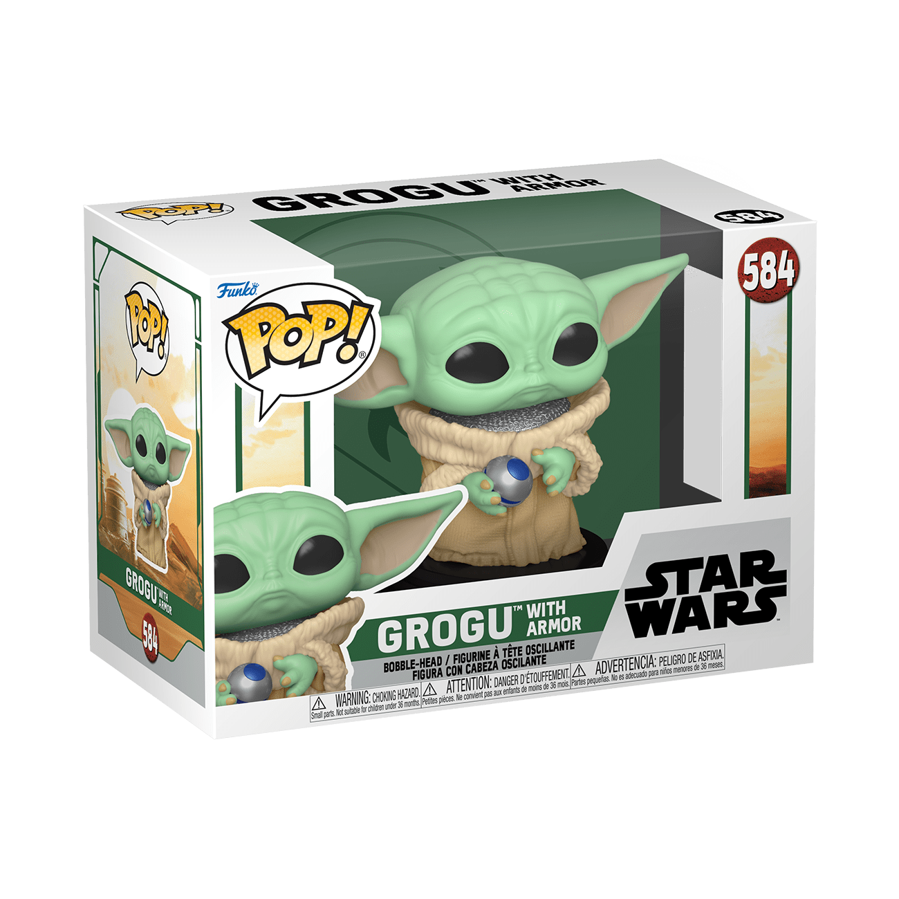 Funko Pop Star Wars Grogu 584 Book Of Boba Feet