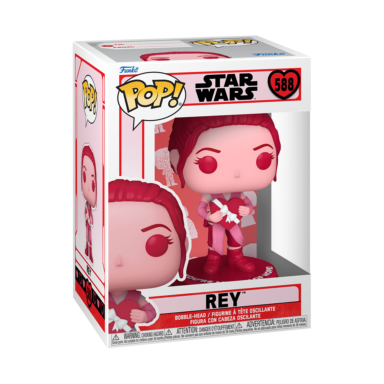 Funko Pop Star Wars Rey 588 San Valentin