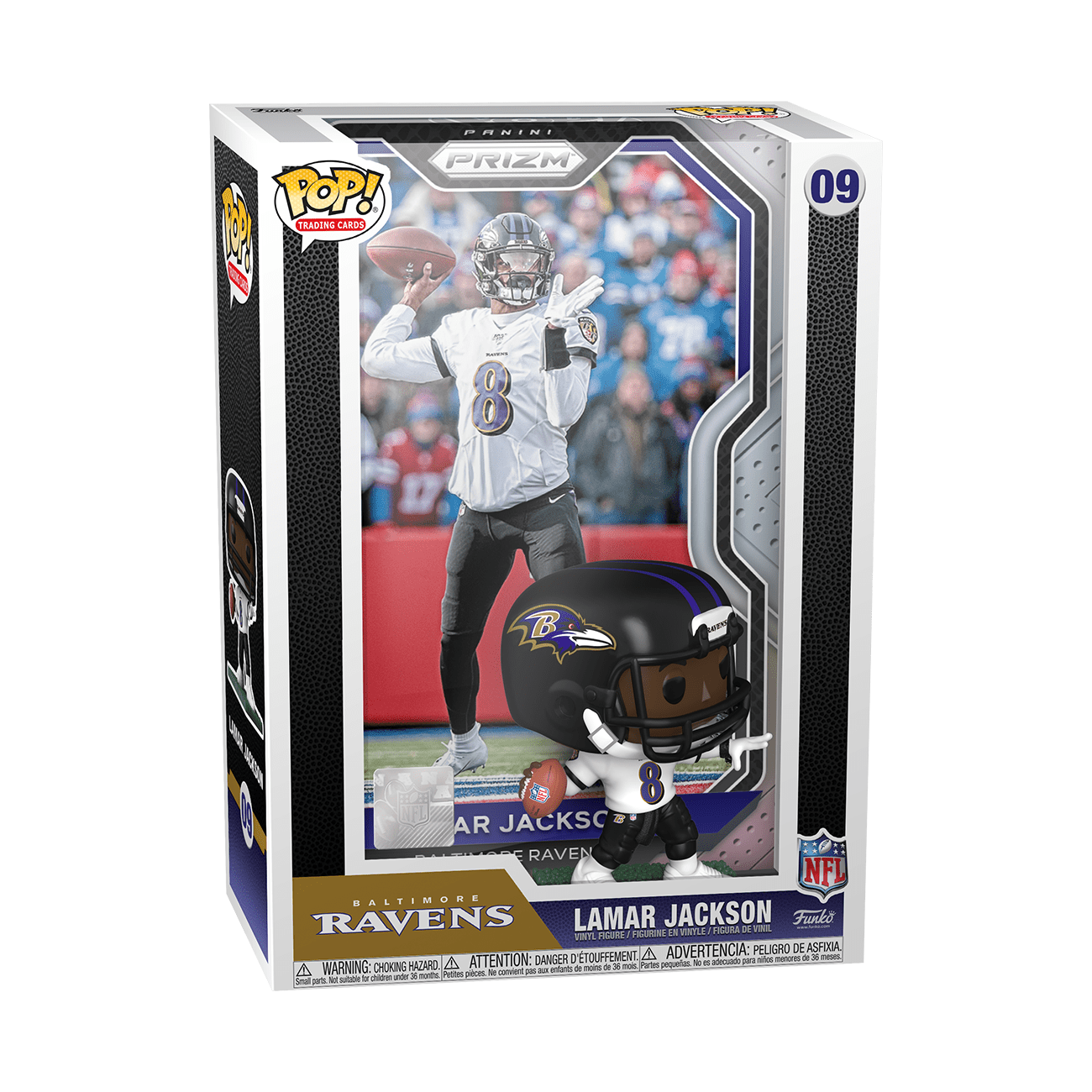 Funko Pop NFL Trading Cards Lamar Jackson 09 Ravens