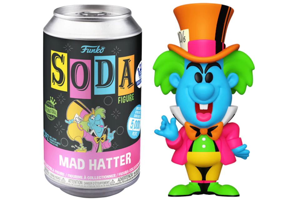Funko Soda Disney Mad Hatter Alicia En El Pais De Las Maravillas BlackLight Exclusivo