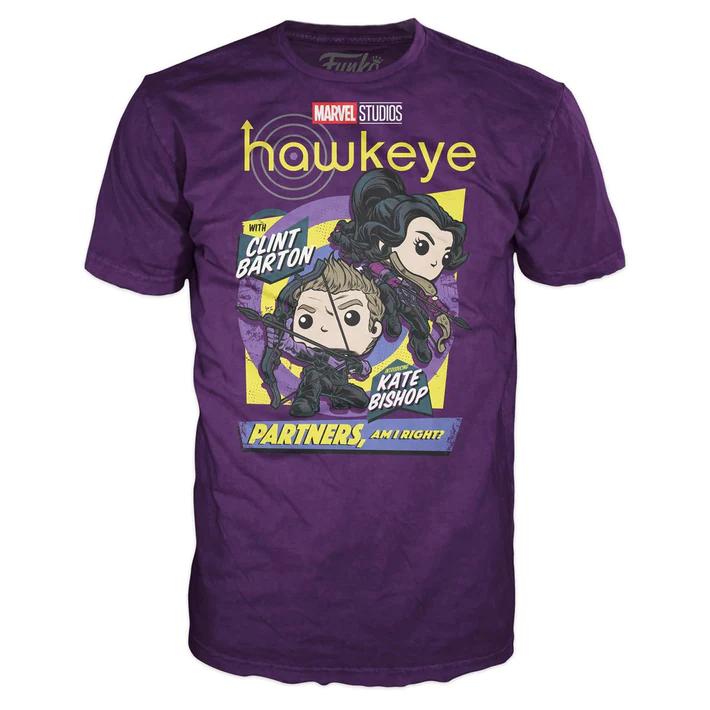 Funko Tee Marvel Hawkeye Clint Barton Y Kate Bishop
