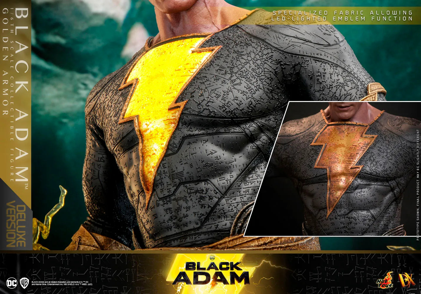 Hot Toys DC Black Adam Golden Armor Deluxe Version
