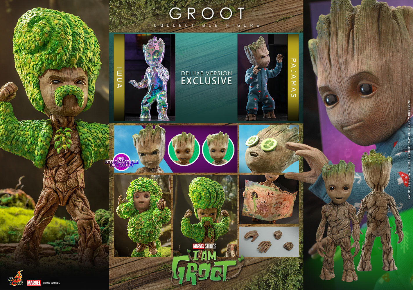 Hot Toys Marvel Groot I Am Groot Deluxe Version