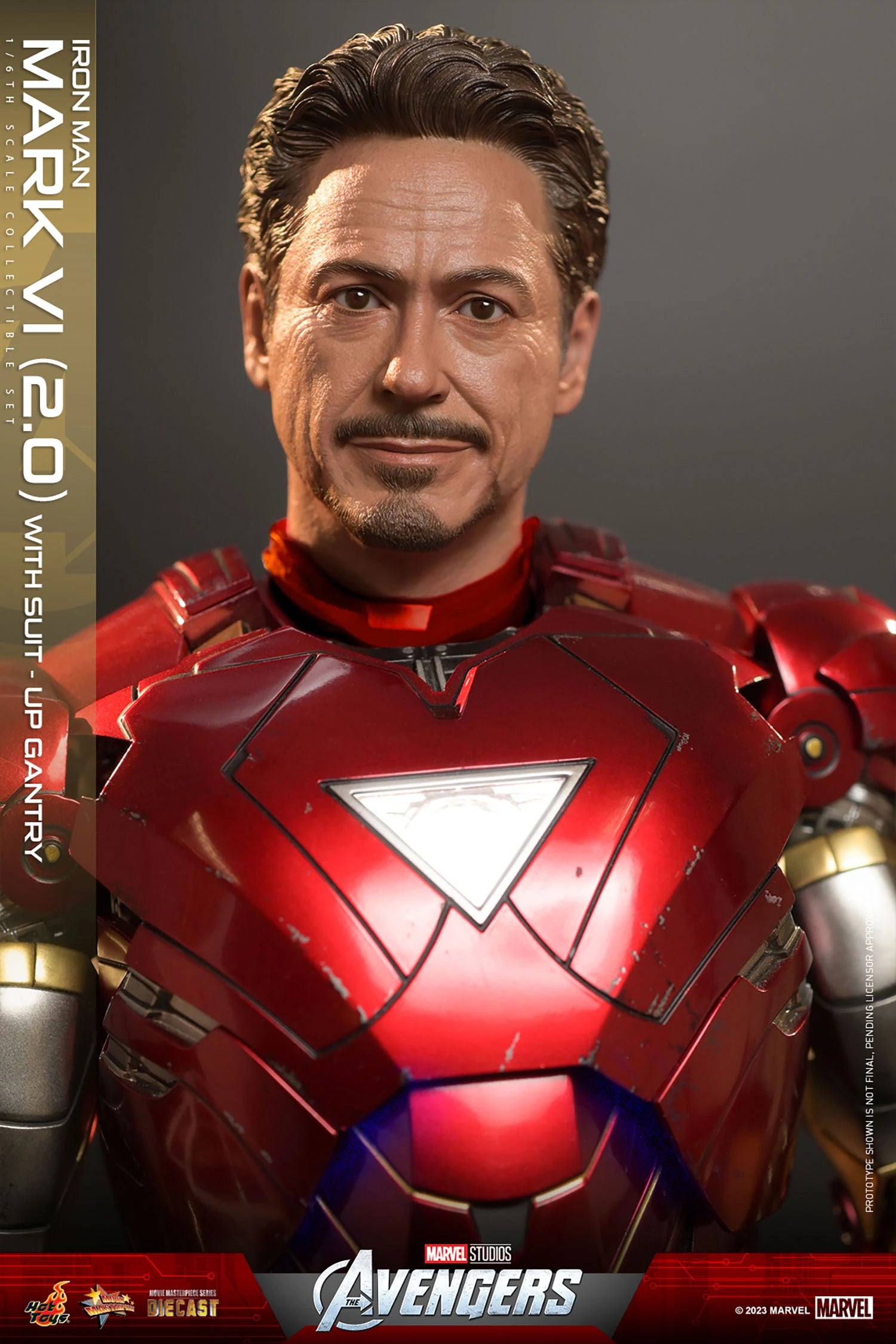 Hot Toys Marvel Iron Man Mark VI 2.0 With Suit Up Gantry