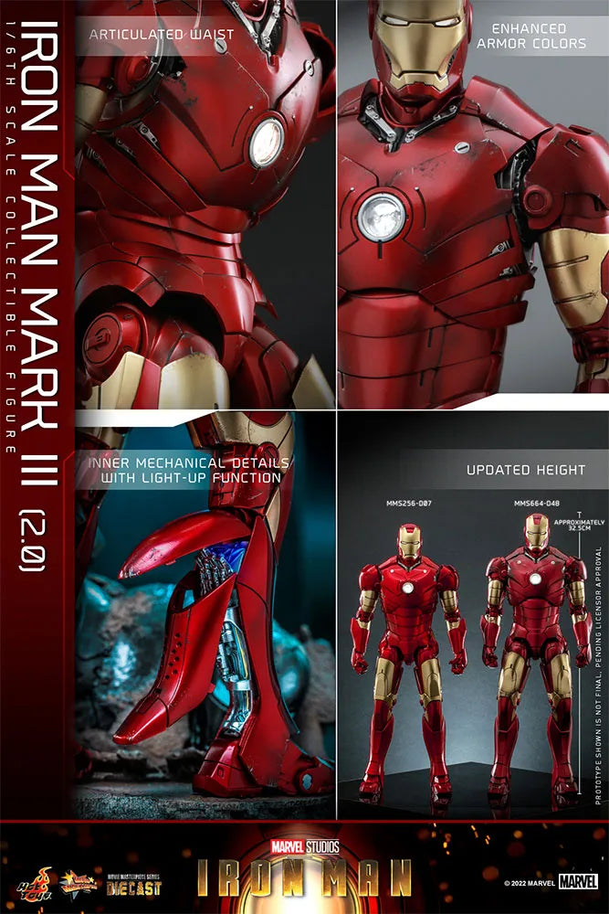 Hot Toys Marvel Iron Man Mark III 2.0