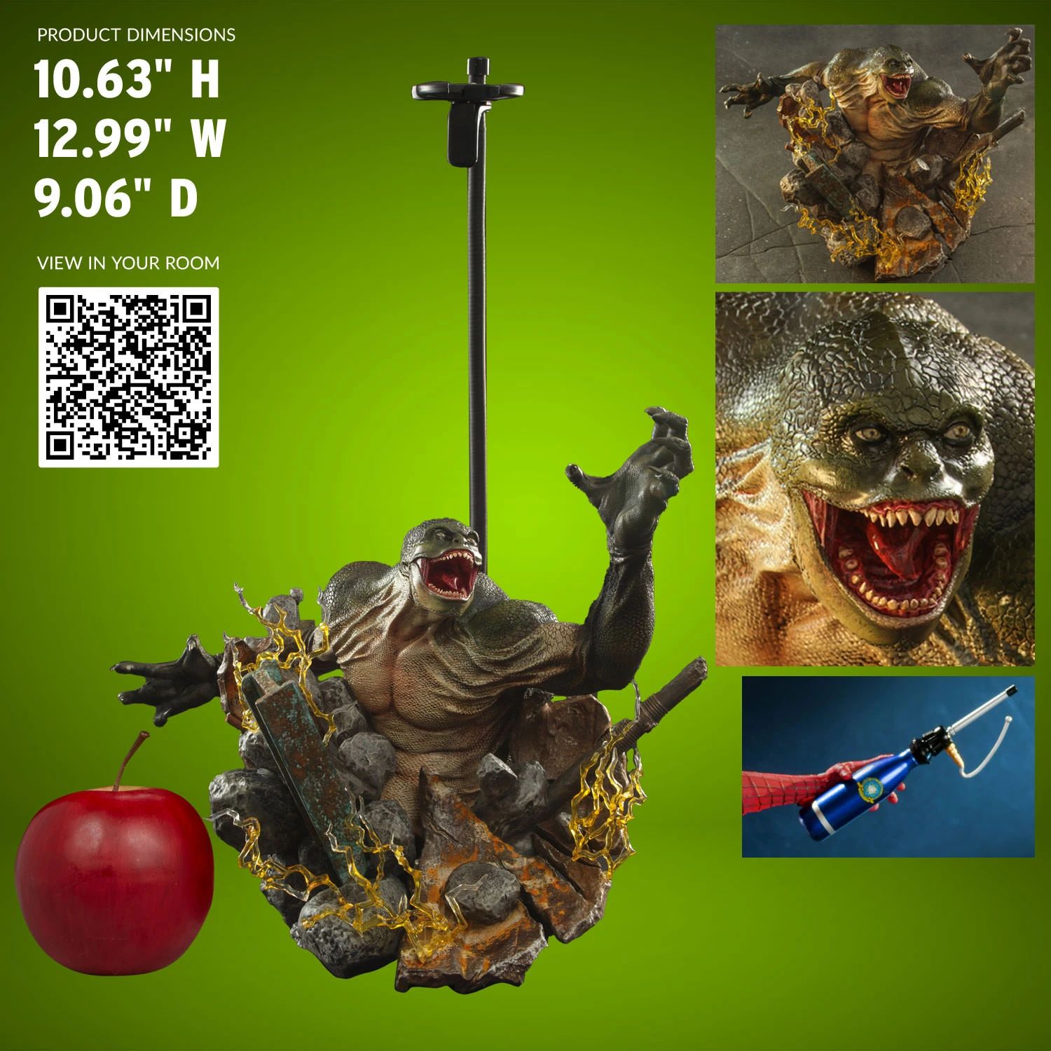 Hot Toys Marvel Spider Man The Amazing Spider Man Lizard Diorama Base