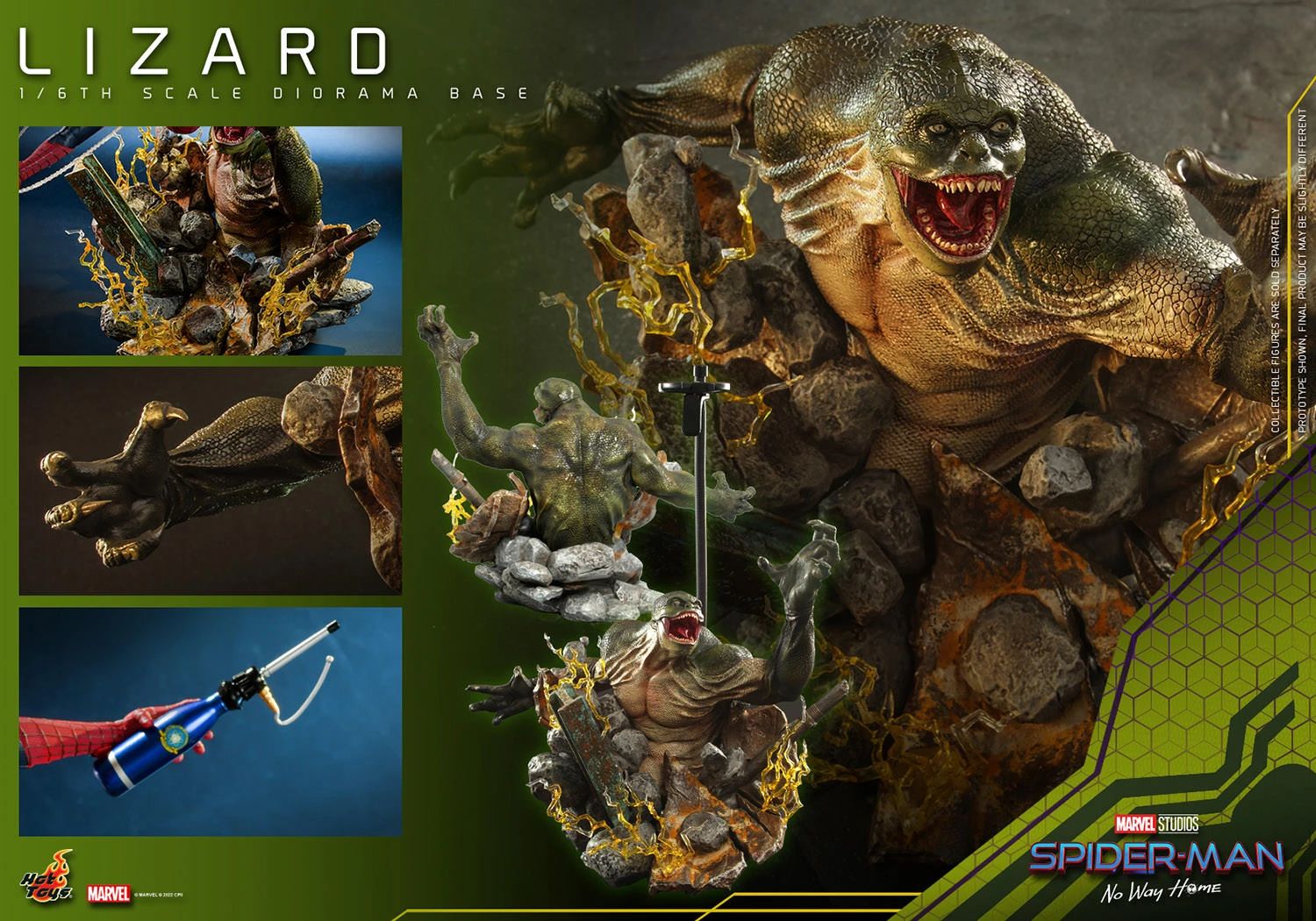 Hot Toys Marvel Spider Man The Amazing Spider Man Lizard Diorama Base