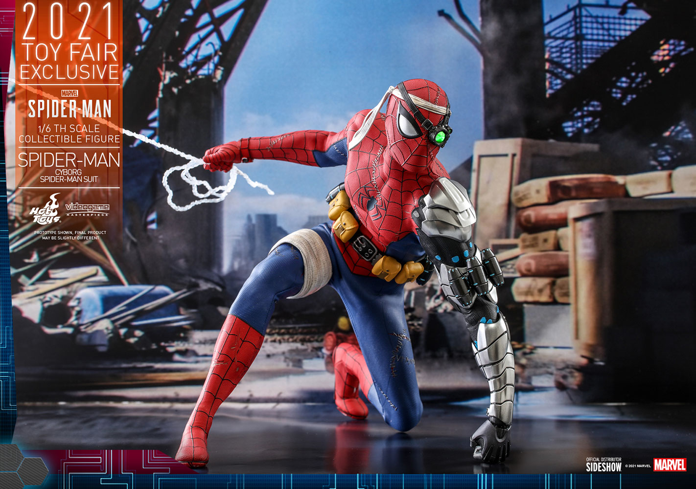 Hot Toys Spider Man Cyborg Spider Man Suit Marvel Exclusivo