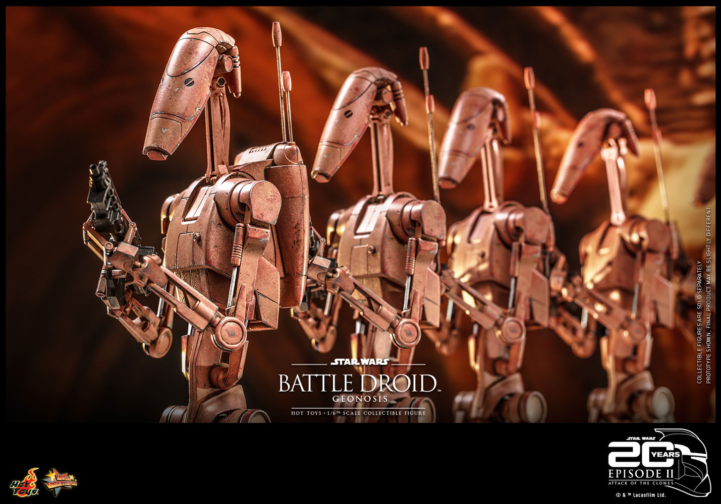 Hot Toys Star Wars Battle Droid Geonosis 20 Aniversario