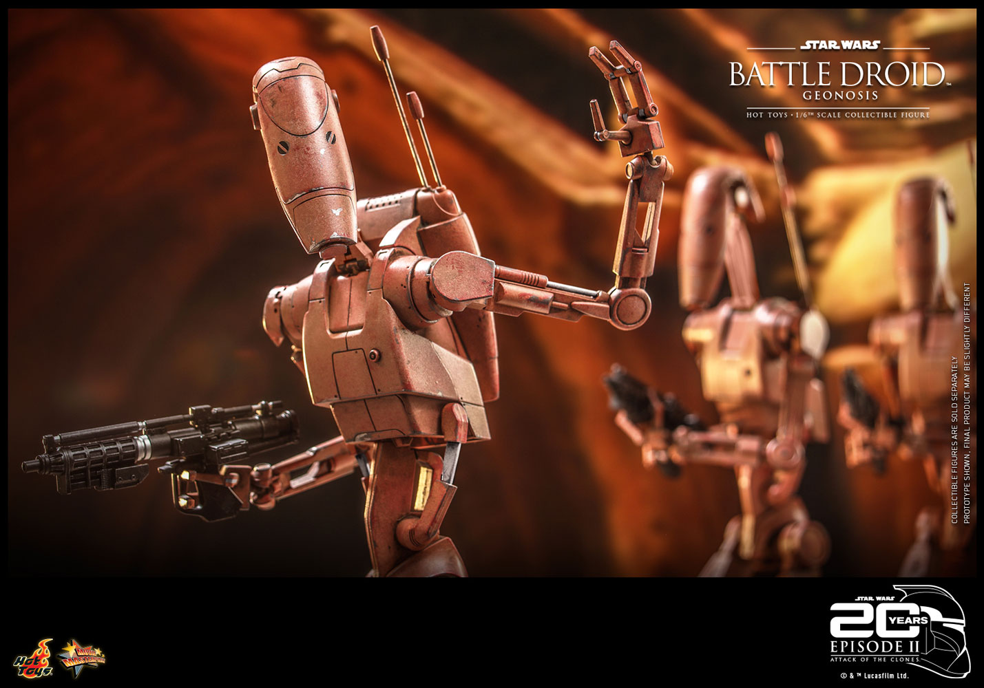 Hot Toys Star Wars Battle Droid Geonosis 20 Aniversario