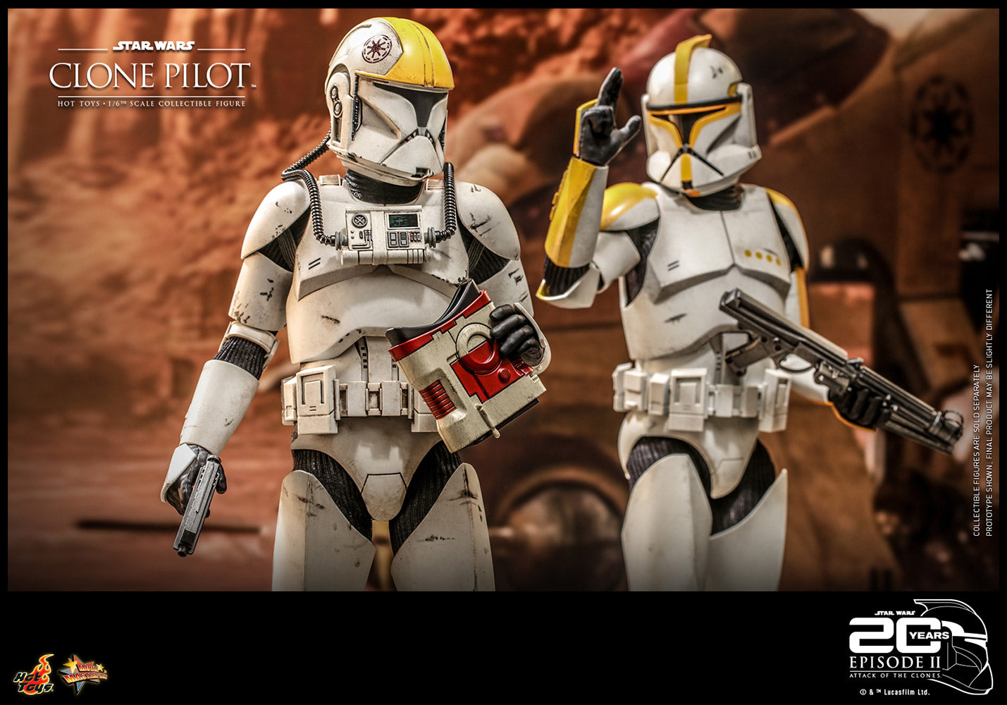 Hot Toys Star Wars Clone Pilot 20 Aniversario