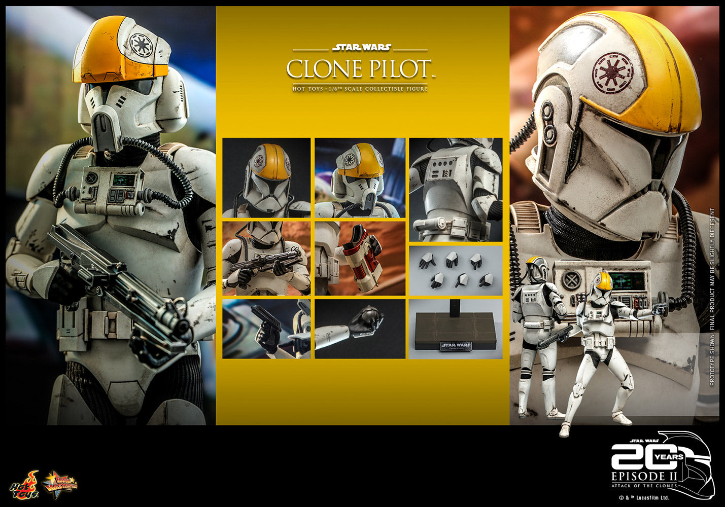 Hot Toys Star Wars Clone Pilot 20 Aniversario