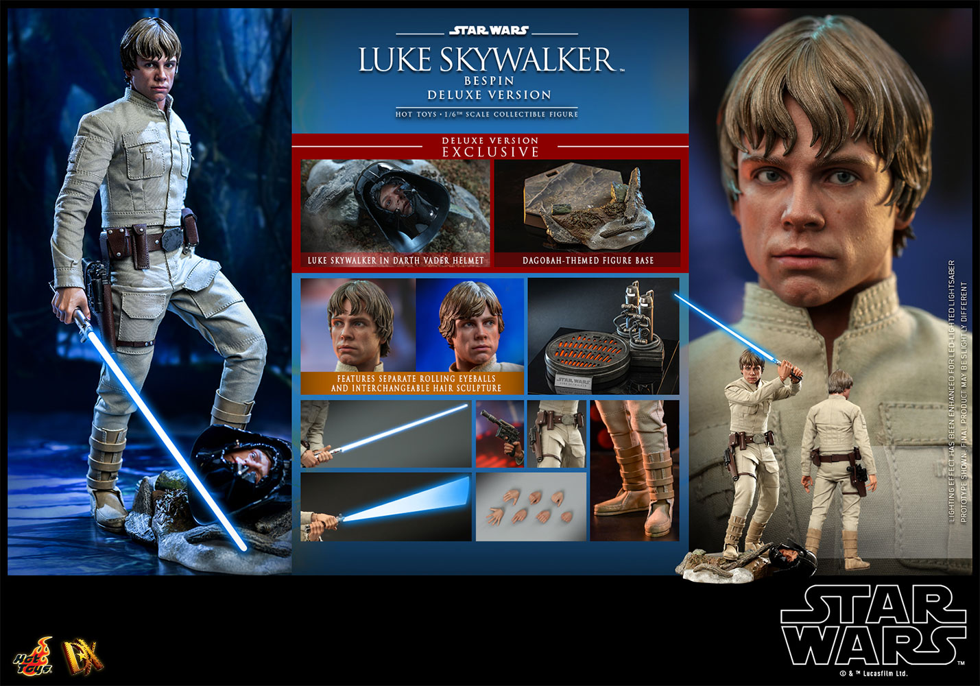 Hot Toys Star Wars Luke Skywalker Bespin Deluxe Version